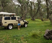 Crossing the top of the Great Dividing Range at King Billy