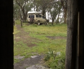 The Tank through the door of the Howitt Plains Hut