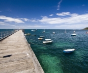 The jetty at Flinders on the south coast of Mornington Peninsula