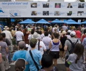 The throngs making their way into the Australian Open