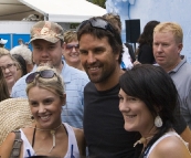 Pat Rafter making a surprise appearance
