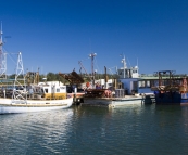 Fishing boats in the harbour at Lakes Entrance