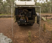 A wet lunch stop at McKillops Bridge