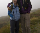 Rugged up for a day of hiking around Mount Hotham