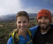 Lisa and Sam at Mount Loch summit