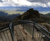 The trail through the granite to The Horn