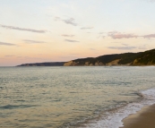 Sam fishing at Johanna Beach