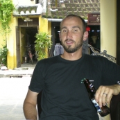 Enjoying a beer in Hoi An\'s old town