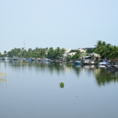 The river between Hoi An and the beach