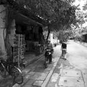 Lisa exploring the streets of Hoi An\'s old town