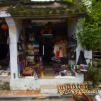 Shoes and fabrics in Hoi An\'s old town