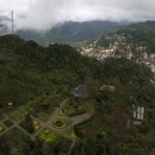 View of Sapa from the top of Ham Rong Mountain