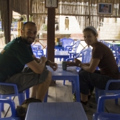 Having lunch near Lao Chai Village