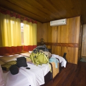 Our room on the junk at Halong Bay