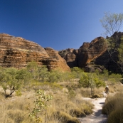 Lisa on the Domes Walk near Cathedral Gorge