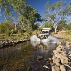 The Pentecost River crossing on the way to our private campsite