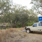 Our campsite on the Pentecost River