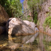 The halfway pool in El Questro Gorge