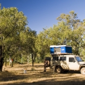 Our campsite at Miner\'s Pool on Drysdale Station
