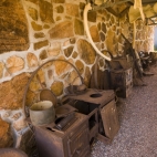 The collection of artefacts (whale bones included!) outside the Kalumburu Mission museum