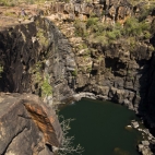 A dry Big Mertens Falls on the way to Mitchell Falls