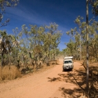 The road back to King Edward River from Mitchell Falls