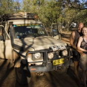 Thorsten and Henriette at Manning Falls campsite