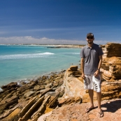 Sam at Gantheaume Point