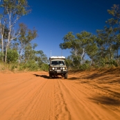 The road from Middle Lagoon