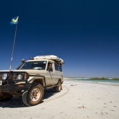 On the sand at Chile Creek