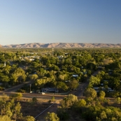 Kununurra in the afternoon sun from Kelly\'s Knob