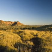 The Bungle Bungle Range illuminated by the sunset