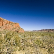 The view of the Bungle Bungle Range (left) and the Osmand Range (right) from the Osmand Lookout