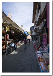 The street-side stalls in Antalya's old town Kaleici