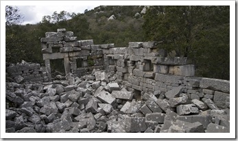 Termessos ruins of an unidentified building