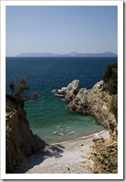 A secluded bay on Tersane Island