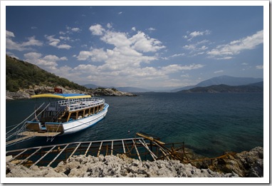 Anchored for lunch on Tersane Island