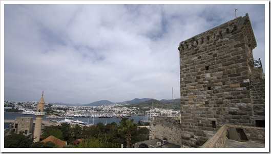 View of Bodrum's westerm marina from the castle