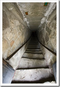 The stairs down to the castle's dungeons