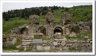 Ancient baths at the ruins of Ephesus