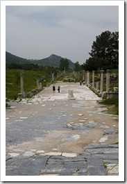 The main street leading to Ephesus' harbor