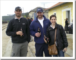 A few beers at the Turkey/Greece border waiting for the train to Thessaloniki