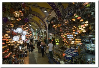 Turkish lamps in the Grand Bazaar