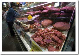 Shaved pastrami in the Spice Bazaar