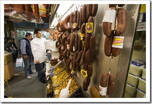 Turkish meats in the Spice Bazaar