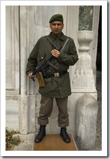 Turkish guard at Topkapi Palace