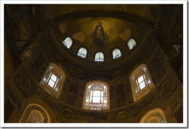 Madonna and child in Aya Sofya