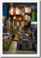 Fabrics and shawls in the Grand Bazaar