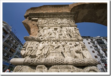 Ruins in downtown Thessaloniki