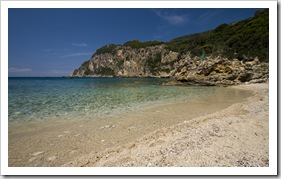 One of the many coves at Paleokastritsa on Kerkyra's west coast